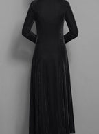 Andrea | Women's Velvet Long Sleeve Maxi Dress