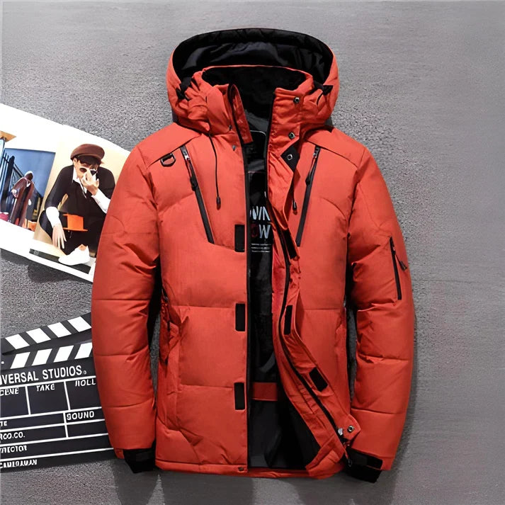 Marcus | Men's Quilted Puffer Jacket with Hood