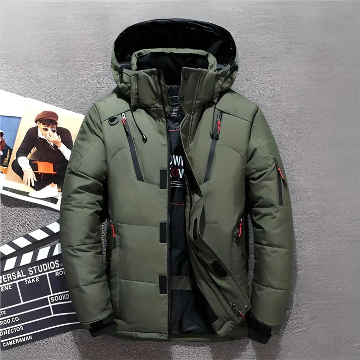 Marcus | Men's Quilted Puffer Jacket with Hood